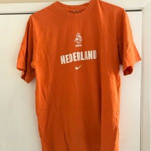 Mens Large orange netherlands holland soccer